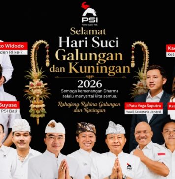 DPW PSI Bali Ucapkan Rahajeng Rahina Suci Galungan lan Kuningan 2026, Suyasa Ajak Perkuat Dharma dan Harmoni