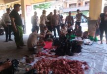 Hari Raya Galungan dan Kuningan, Polres Karangasem Potong Empat Ekor Babi