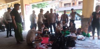 Hari Raya Galungan dan Kuningan, Polres Karangasem Potong Empat Ekor Babi