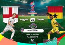 Inggris vs Ghana, Laga Perebutkan Juara Grup L