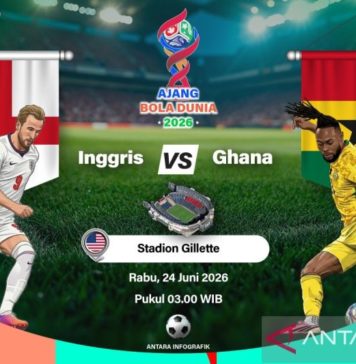 Inggris vs Ghana, Laga Perebutkan Juara Grup L