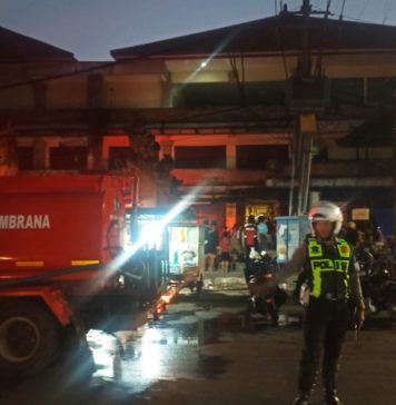 Kios Pasar Ijogading Negara Terbakar