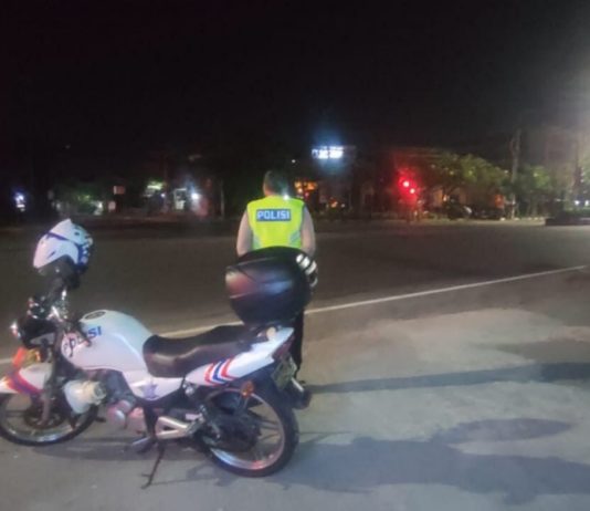 Nomaden dan Susah Ditindak, Polsek Kutsel Gencarkan Patroli Blue Light Cegah Balapan Liar