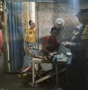 Perkuat Deteksi Dini Kamtibmas, Polsek Blahbatuh Bersama Linmas Gelar Sidak Duktang di Desa Bona