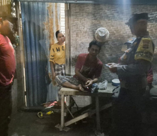 Perkuat Deteksi Dini Kamtibmas, Polsek Blahbatuh Bersama Linmas Gelar Sidak Duktang di Desa Bona
