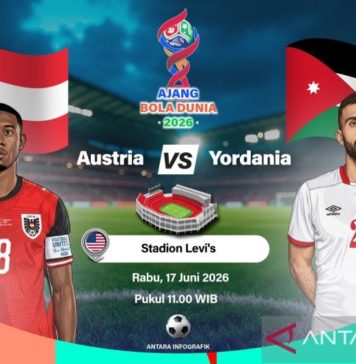 Piala Dunia 2026: Kalahkan Yordania, Austria Duduki Peringkat 2 di Klasemen Grup J