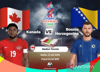 Piala Dunia 2026, Kanada Ditahan Bosnia-Herzegovina dalam Laga Grup B