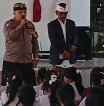 Polsek Ubud Antisipasi Corat-coret dan Konvoi Kelulusan SMP