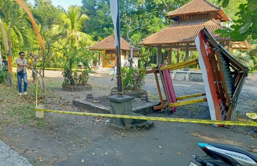 Pura Bakungan di Gilimanuk Dipasangi Garis Polisi, Sejumlah Kerusakan Diselidiki