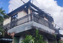 Rumah Lantai 2 di Jalan Pulau Misol Denpasar Terbakar