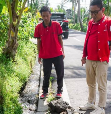 Sejumlah Badan Jalan Laplapan-Belusung Ambrol, DPRD Gianyar Cek Proses Perbaikan
