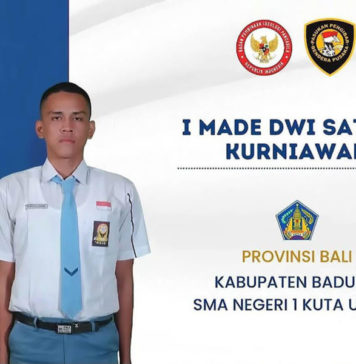 Selamat untuk I Made Dwi Sathya Kurniawan, Putra Badung yang Terpilih sebagai Paskibraka Pusat 2026
