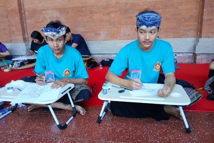 Sembilan Peserta Badung Ikuti Wimbakara Seni Lukis Wayang Klasik Bali Di PKB 2026, Dua Digembleng Sanggar 1