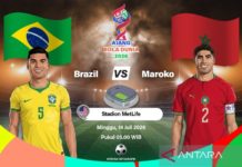 Susunan Pemain dalam Laga Brasil vs Maroko, Neymar Absen Akibat Cedera