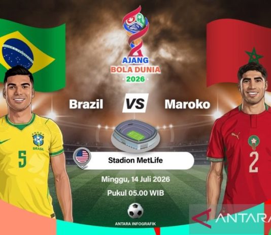 Susunan Pemain dalam Laga Brasil vs Maroko, Neymar Absen Akibat Cedera