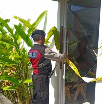Tempat Massage di Pererenan Dirusak OTK, Pintu Kaca Pecah