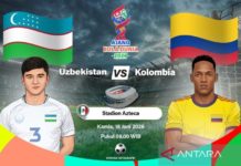 Uzbekistan vs Kolombia, Ini Susunan Pemainnya