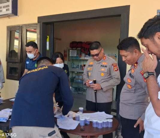 146 Personel Polres Buleleng Jalani Tes Urine, Seluruhnya Negatif Narkoba