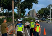 Angin Kencang, Polres Bandara Ngurah Rai Imbau Masyarakat Waspadai Pohon Tumbang