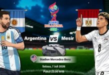 Argentina vs Mesir, Laga Penentuan Sang Juara Bertahan