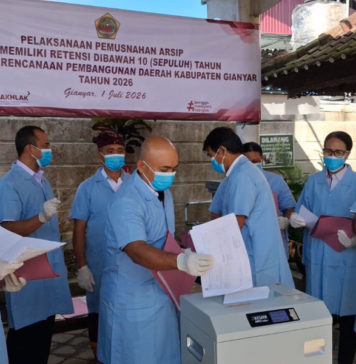 Bappeda Gianyar Musnahkan 5.420 Berkas Arsip, Wujudkan Tata Kelola Pemerintahan Akuntabel