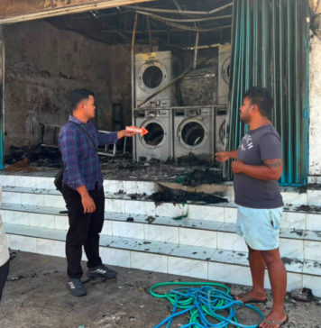 Diduga Akibat Kebocoran Gas, Usaha Laundry di Tabanan Ludes Terbakar