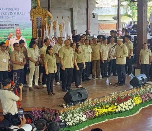 HKTI Bali Dipimpin De Gadjah, Gubernur Koster Dorong Swasembada Bawang Putih dan Pertanian Organik