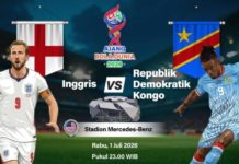 Inggris Siap Jinakkan Kongo, Target Kunci Tiket 16 Besar Piala Dunia 2026