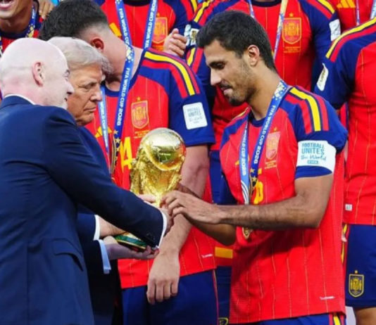 Kapten Timnas Spanyol Rodri Sabet Bola Emas Piala Dunia 2026