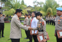 Lima Anggota Polres Bangli Terima Penghargaan