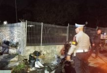 Motor Penjual Bakso Keliling Terbakar di Jalan Kampus Unud Jimbaran