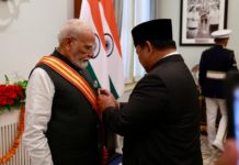 Perdana Menteri India Terima Anugerah Bintang Adipurna dari Presiden Prabowo
