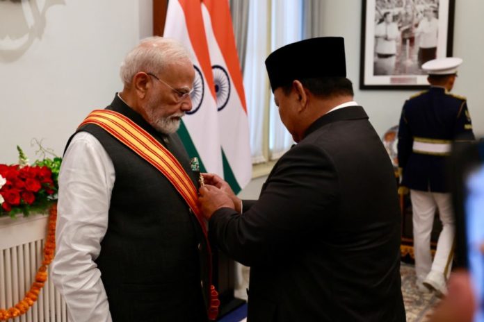 Perdana Menteri India Terima Anugerah Bintang Adipurna Dari Presiden Prabowo 1
