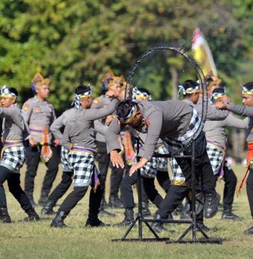 Peringatan Hari Bhayangkara di Renon, Polda Bali Pentaskan Tari Kolosal Gajah Mada