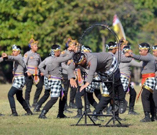 Peringatan Hari Bhayangkara di Renon, Polda Bali Pentaskan Tari Kolosal Gajah Mada