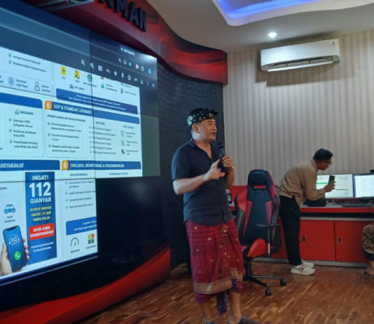 Perkuat Bali Emergency Service, BPBD Bali Tinjau Tata Kelola Command Center 112 Gianyar