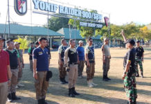 Puluhan Personel Satpol PP Buleleng Digembleng Yonif Raider 900/SBW
