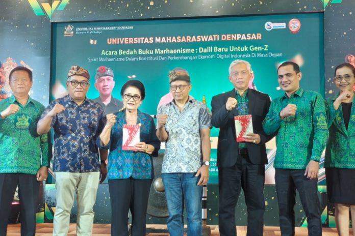 Rocky Gerung Dan Airlangga Bedah Buku Marhaeinisme Di Unmas Denpasar 1