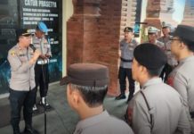 Wilkum Banyak THM, Kapolsek Densel Awasi Personelnya