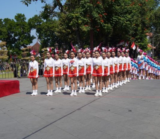 Lomba Gerak Jalan Tingkat SMP Bangun Karakter Generasi Muda