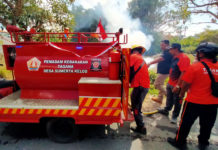 Wilayah Rawan Bencana, Desa Sumerta Kelod Sulap Moci Penyemprot Tanaman jadi Kendaraan Damkar