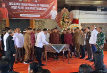 61 Calon Perbekel di Gianyar Ikrar Deklarasi Damai