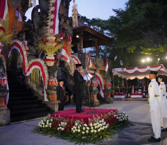 75 Anggota Paskibraka Gianyar Dikukuhkan, Ini Susunan Petugas Inti Peringatan HUT ke-81 RI