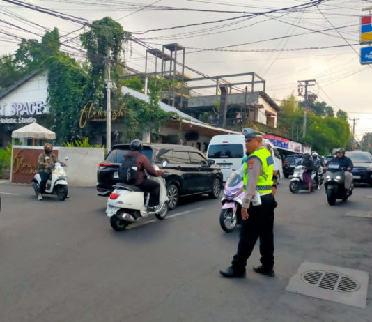 Antisipasi Kemacetan, Polsek Ubud Terjunkan Personel di Titik Rawan