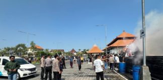 Bedeng Proyek dan Kendaraan Terbakar di Canggu, Kerugian Setengah Miliar