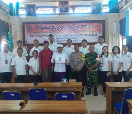Calon Petahana Pilkel Sebatu Hadapi Kotak Kosong