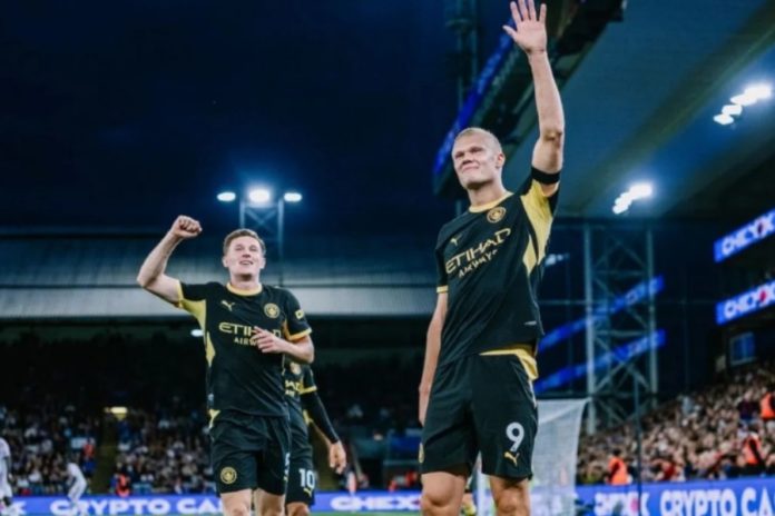 Dua Gol Haaland Antar Manchester City Hancurkan Crystal Palace 1