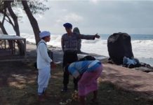 Gelombang Tinggi Melanda Pesisir Gianyar, Belasan Pamedek di Masceti Dihantam Ombak
