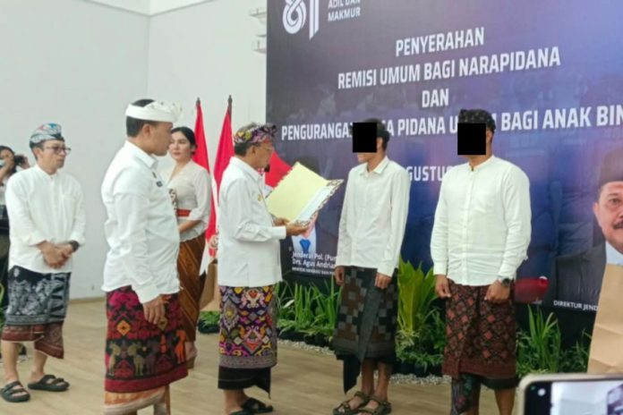 Gubernur Bali Serahkan Remisi Kepada Ribuan Narapidana Di Bali 1