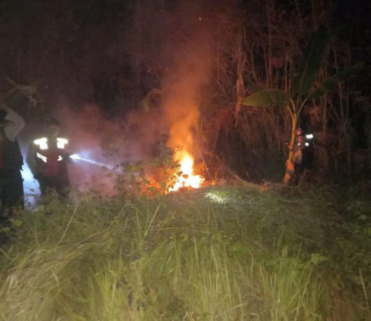 Lahan Warga di Nusasari Terbakar, Diduga Dipicu Puntung Rokok